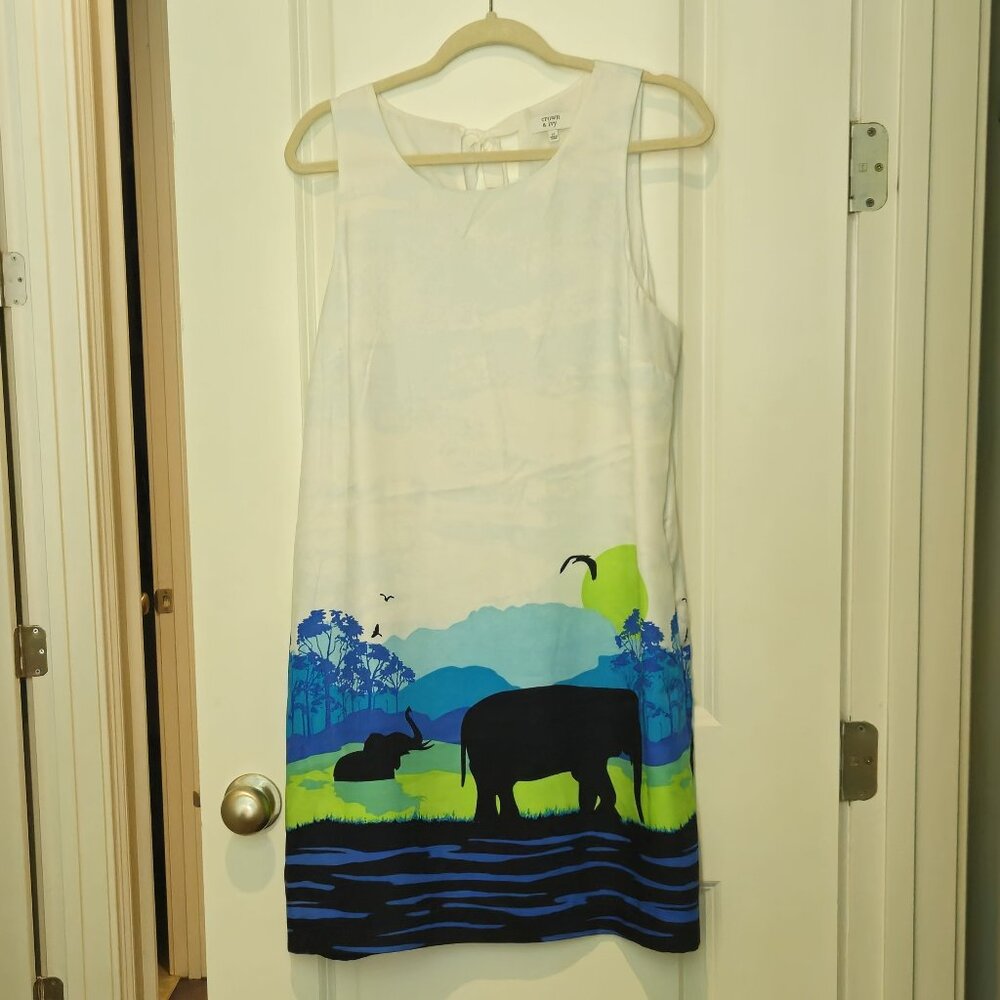 CROWN & IVY dress, 14, lined, sleeveless, very different and so cute!